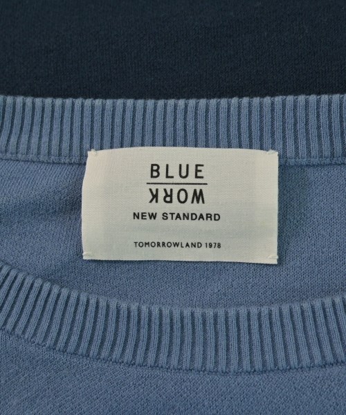 BLUE WORK（ブルーワーク）ニット・セーター 青 サイズ:M メンズ/2200658889097