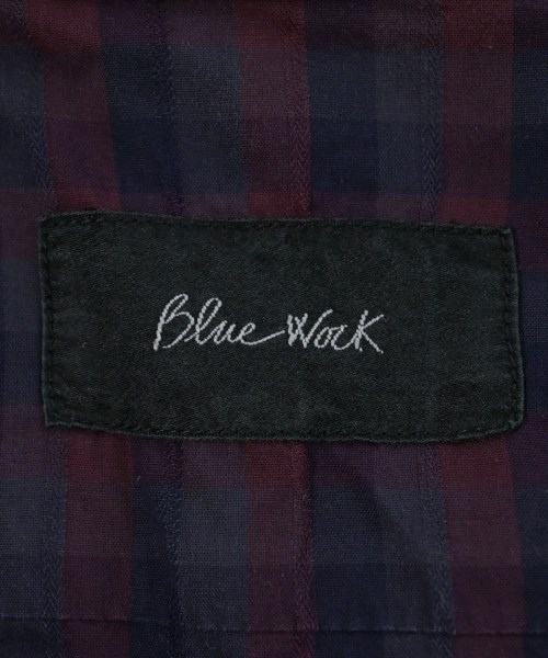 BLUE WORK（ブルーワーク）カジュアルシャツ 赤 サイズ:1(S位) メンズ/2200643891029