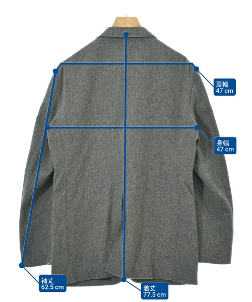 DISTRICT（ディストリクト）テーラードジャケット グレー サイズ:50(XL位) メンズ/2200620917087