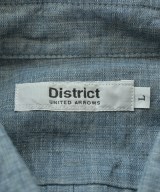 DISTRICT（ディストリクト）カジュアルシャツ 青 サイズ:L メンズ/2200620917193