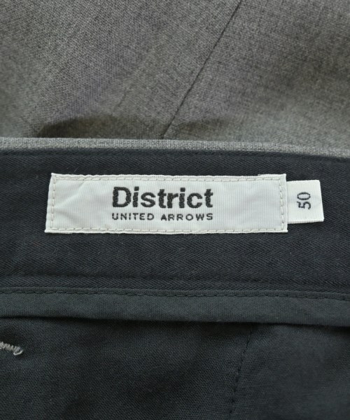 DISTRICT（ディストリクト）スラックス グレー サイズ:50(XL位) メンズ/2200620917308