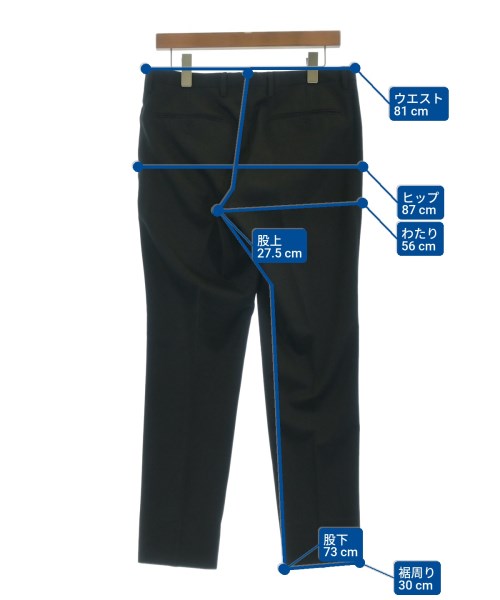 DISTRICT（ディストリクト）スラックス 黒 サイズ:46(M位) メンズ/2200640389062