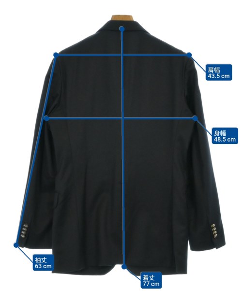 DISTRICT（ディストリクト）テーラードジャケット 黒 サイズ:48(L位) メンズ/2200640073213