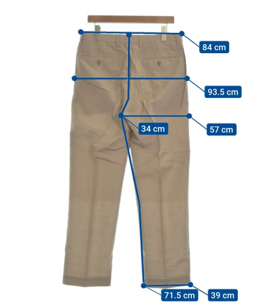 DISTRICT（ディストリクト）スラックス ベージュ サイズ:L メンズ/2200544524330