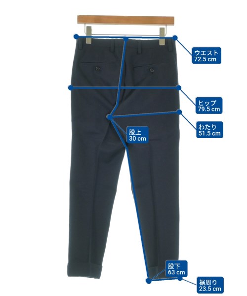 DISTRICT（ディストリクト）スラックス 紺 サイズ:42(XS位) メンズ/2200624890010