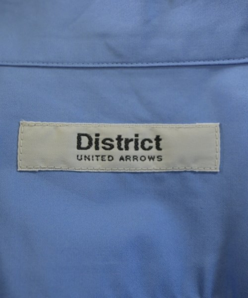 DISTRICT（ディストリクト）カジュアルシャツ 青 サイズ:S メンズ/2200671837082