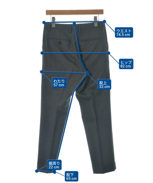 DISTRICT（ディストリクト）スラックス グレー サイズ:46(M位) メンズ/2200680231055