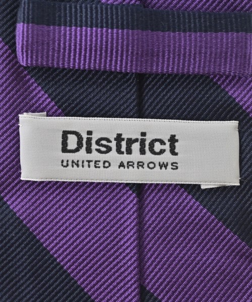 DISTRICT（ディストリクト）ネクタイ 紫 サイズ:- メンズ/2200680231161