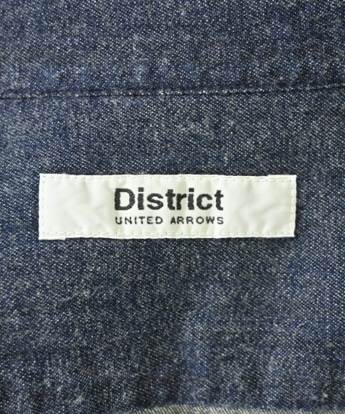 DISTRICT（ディストリクト）カジュアルシャツ 紺 サイズ:L メンズ/2200694562022