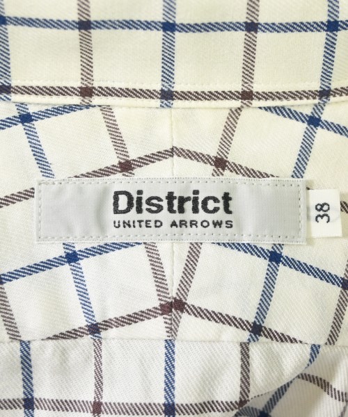 DISTRICT（ディストリクト）カジュアルシャツ 白 サイズ:38(S位) メンズ/2200692276457