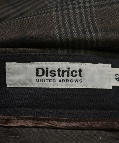 DISTRICT（ディストリクト）スラックス 茶 サイズ:42(XS位) メンズ/2200638895155