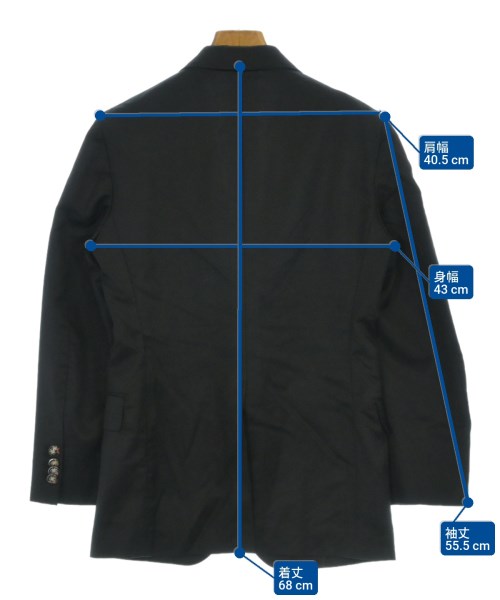 DISTRICT（ディストリクト）カジュアルジャケット 黒 サイズ:42(XS位) メンズ/2200652005028