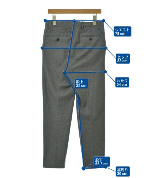 DISTRICT（ディストリクト）スラックス グレー サイズ:44(S位) メンズ/2200652377026