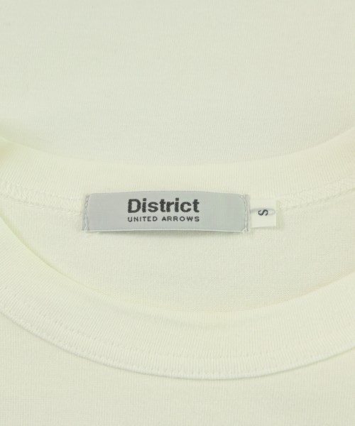 DISTRICT（ディストリクト）Tシャツ・カットソー 白 サイズ:S メンズ/2200700452101
