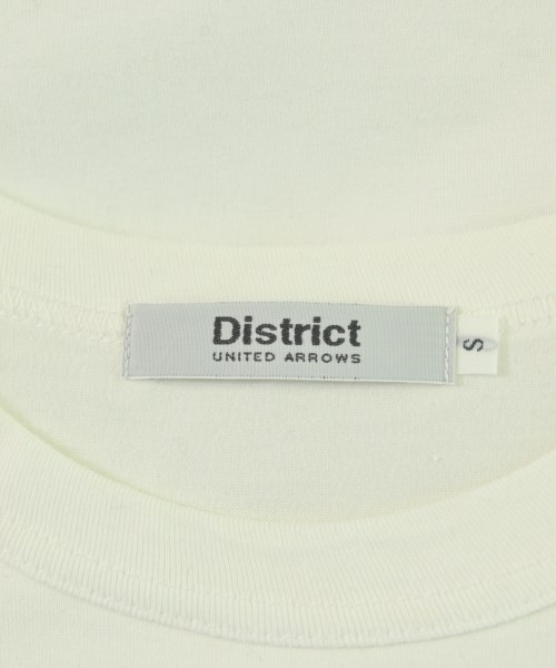 DISTRICT（ディストリクト）Tシャツ・カットソー 白 サイズ:S メンズ/2200700452125