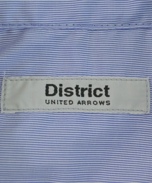 DISTRICT（ディストリクト）カジュアルシャツ 青 サイズ:M メンズ/2200703899026