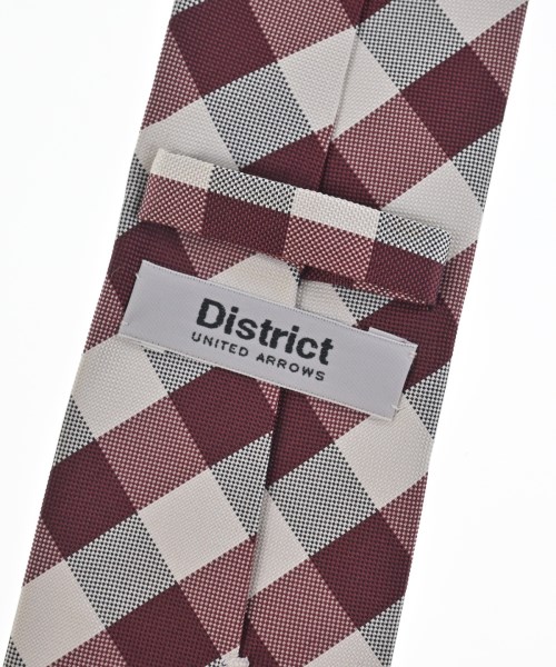 DISTRICT（ディストリクト）ネクタイ 赤 サイズ:- メンズ/2200704666542