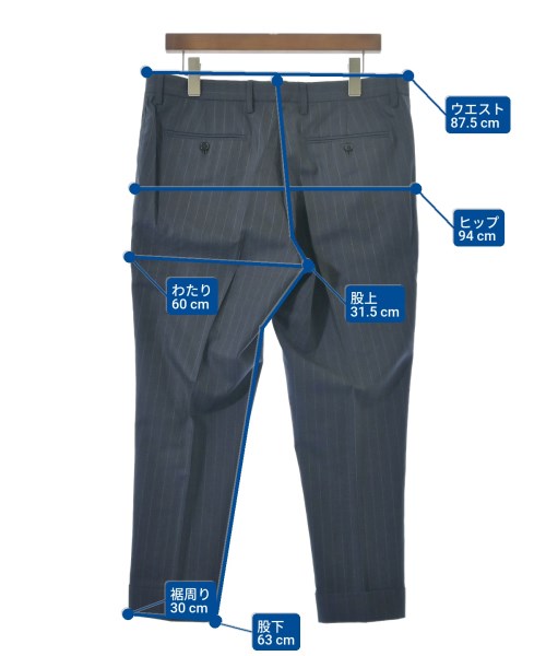 DISTRICT（ディストリクト）スラックス 紺 サイズ:50(XL位) メンズ/2200662241089