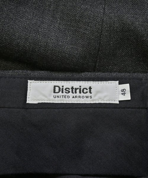 DISTRICT（ディストリクト）スラックス グレー サイズ:48(L位) メンズ/2200662241164