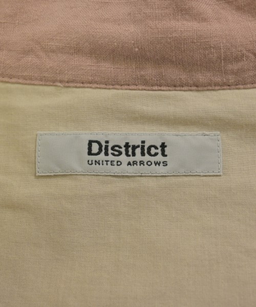 DISTRICT（ディストリクト）カジュアルシャツ ピンク サイズ:44(S位) メンズ/2200728479081