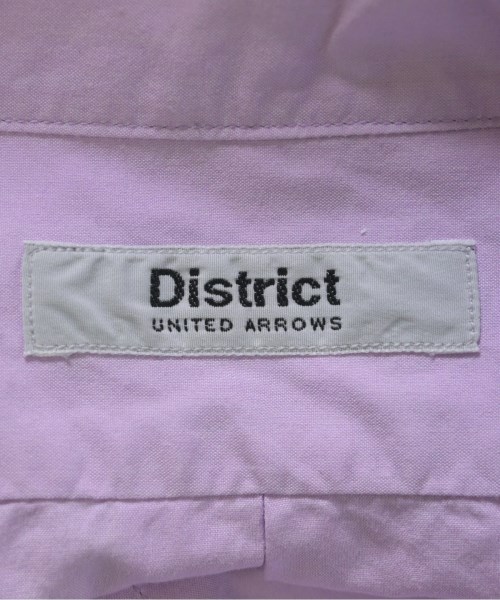 DISTRICT（ディストリクト）カジュアルシャツ ピンク サイズ:15 1/2(M位) メンズ/2200688228088