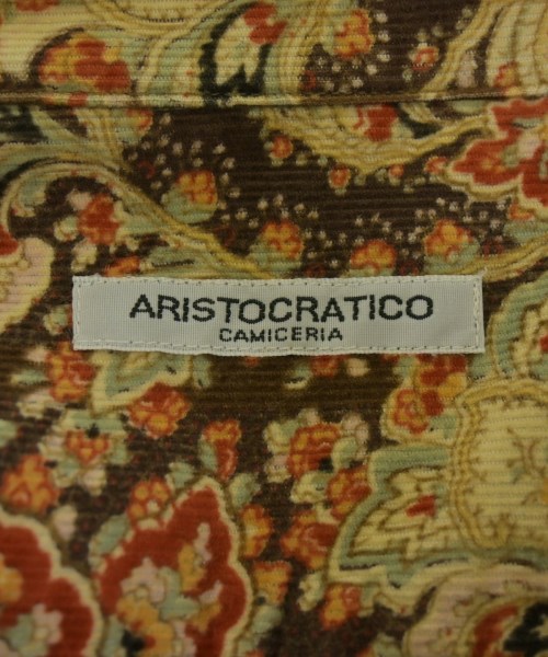 ARISTCRATICO（アリストクラティコ）カジュアルシャツ 茶 サイズ:1(XS位) メンズ/2200638911022