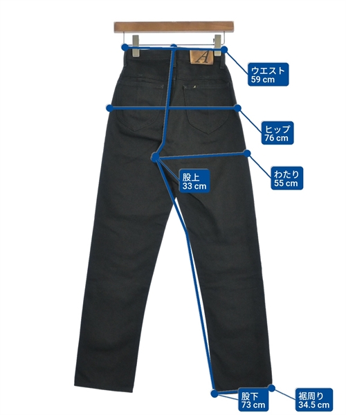 ANATOMICA（アナトミカ）デニムパンツ 黒 サイズ:24(S位) レディース/2200626217037