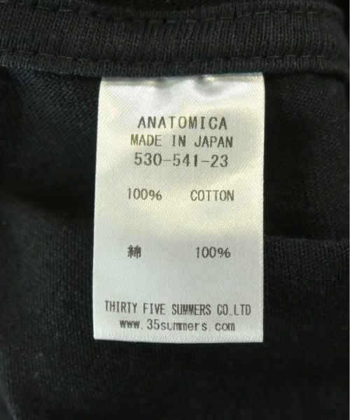 ANATOMICA（アナトミカ）Tシャツ・カットソー 黒 サイズ:M メンズ/2200710494177
