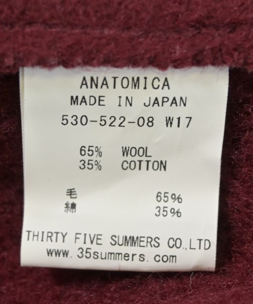ANATOMICA（アナトミカ）カジュアルシャツ 赤 サイズ:40(L位) メンズ/2200667954229
