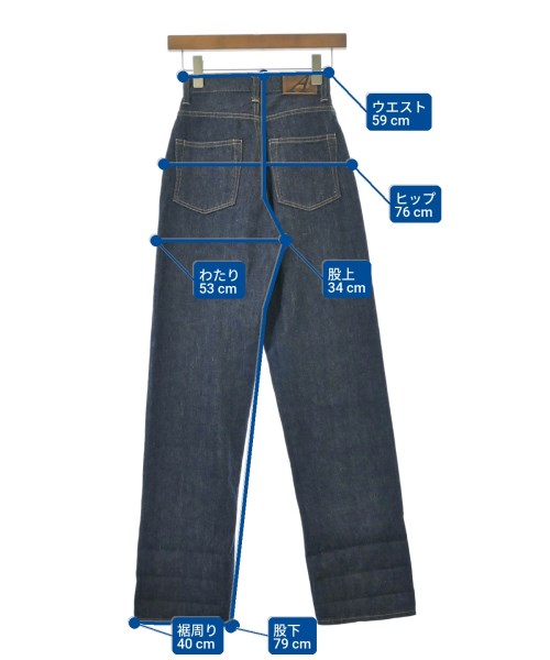 ANATOMICA（アナトミカ）デニムパンツ 紺 サイズ:23(XS位) レディース/2200686064107