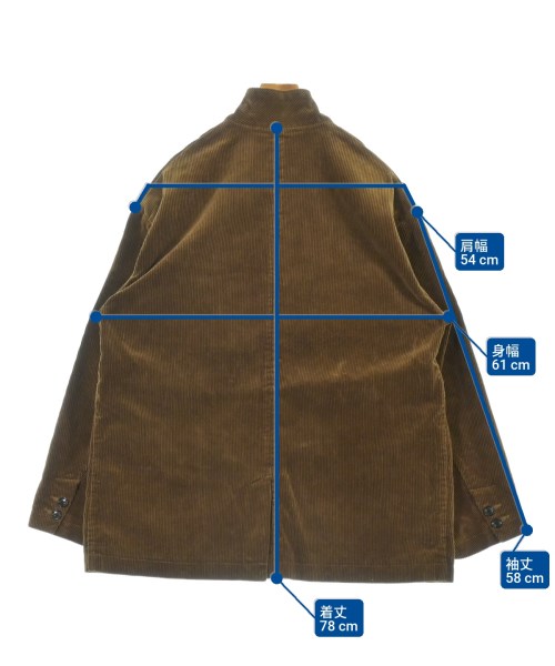 PORTER CLASSIC（ポータークラシック）カバーオール 茶 サイズ:XL メンズ/2200642427045