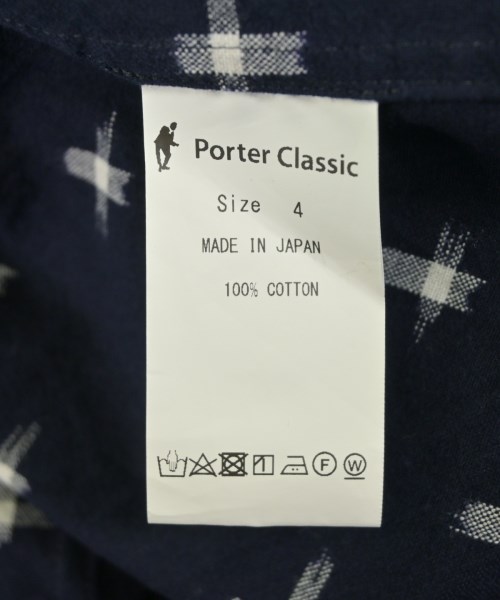 PORTER CLASSIC（ポータークラシック）カジュアルシャツ 紺 サイズ:4(XL位) メンズ/2200643728073