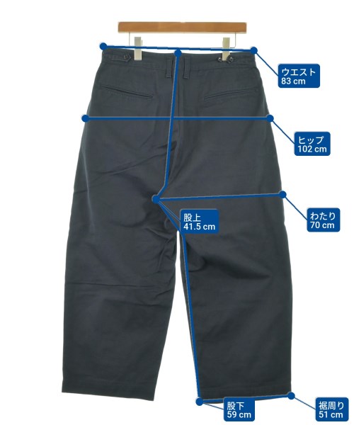 PORTER CLASSIC（ポータークラシック）チノパン 紺 サイズ:L メンズ/2200643728110