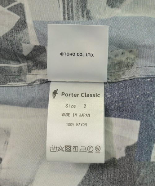 PORTER CLASSIC（ポータークラシック）カジュアルシャツ 青 サイズ:2(M位) メンズ/2200622444017