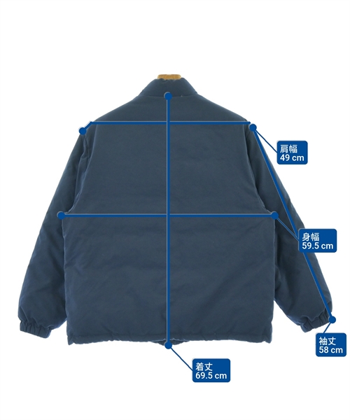 PORTER CLASSIC（ポータークラシック）ダウンジャケット/ダウンベスト 青 サイズ:2(M位) メンズ/2200625501083