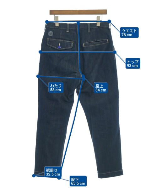 PORTER CLASSIC（ポータークラシック）デニムパンツ 紺 サイズ:M メンズ/2200604893109