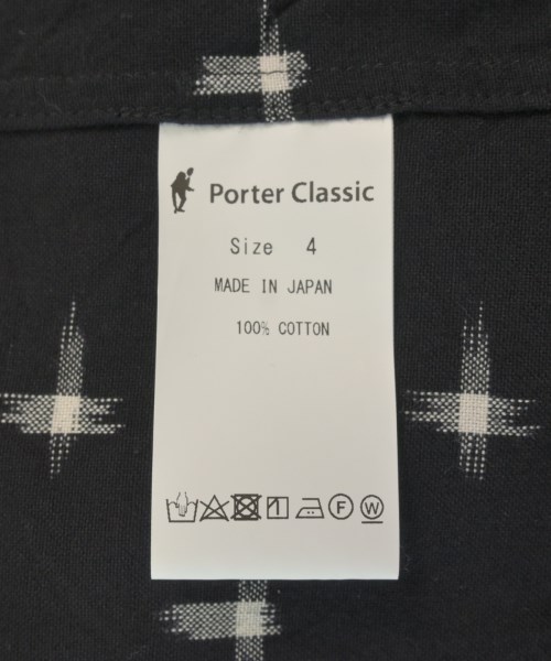 PORTER CLASSIC（ポータークラシック）カジュアルシャツ 黒 サイズ:4(XL位) メンズ/2200609272107