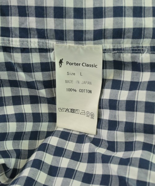PORTER CLASSIC（ポータークラシック）カジュアルシャツ 紺 サイズ:L メンズ/2200697168047