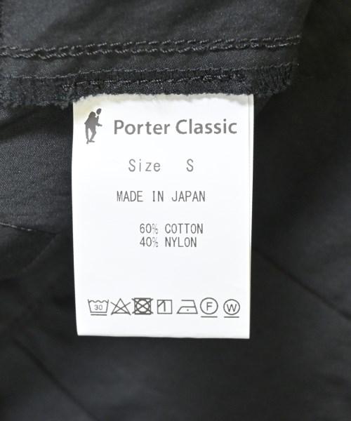 PORTER CLASSIC（ポータークラシック）スラックス 黒 サイズ:XS メンズ/2200699328081