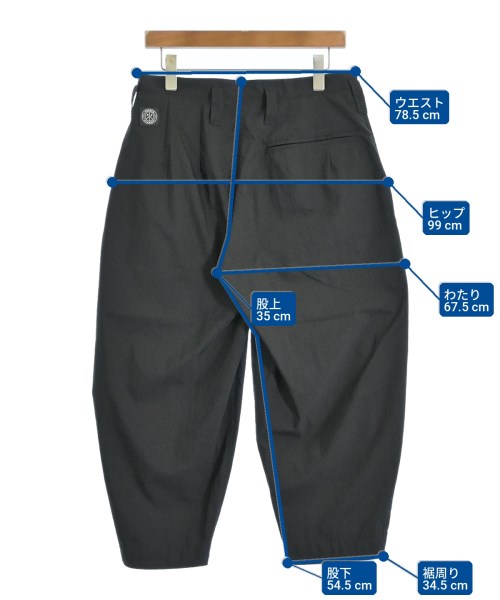 PORTER CLASSIC（ポータークラシック）スラックス 黒 サイズ:XS メンズ/2200699328081
