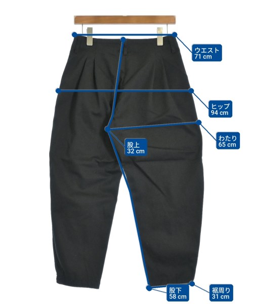 PORTER CLASSIC（ポータークラシック）スラックス 黒 サイズ:XS メンズ/2200699328104