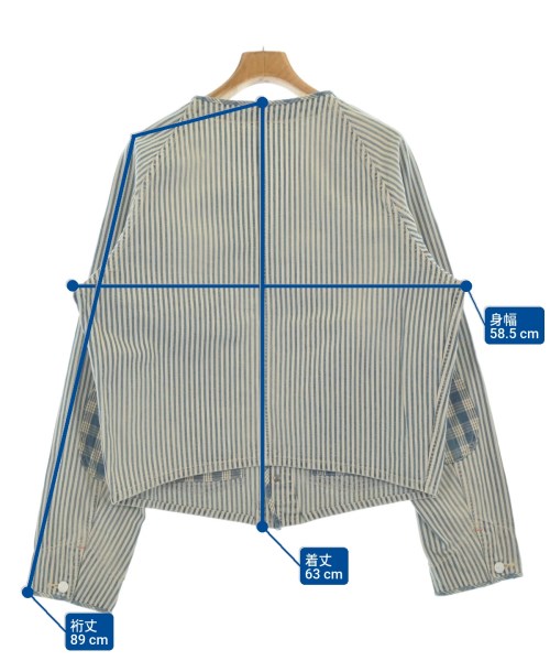 PORTER CLASSIC（ポータークラシック）デニムジャケット 青 サイズ:L メンズ/2200642152015