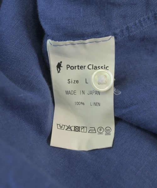 PORTER CLASSIC（ポータークラシック）カジュアルシャツ 紺 サイズ:L メンズ/2200642152039