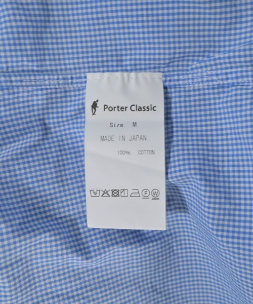 PORTER CLASSIC（ポータークラシック）カジュアルシャツ 青 サイズ:M メンズ/2200658072031