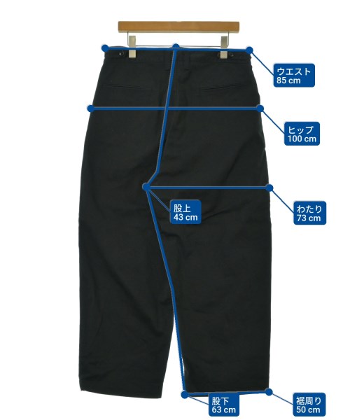 PORTER CLASSIC（ポータークラシック）チノパン 黒 サイズ:L メンズ/2200659258038