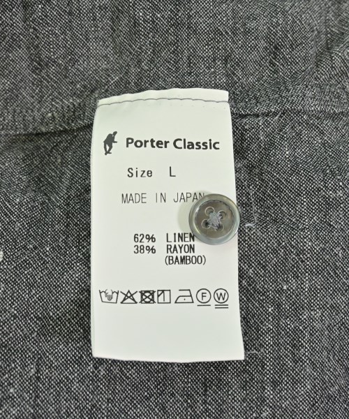 PORTER CLASSIC（ポータークラシック）カジュアルシャツ グレー サイズ:L メンズ/2200711852044