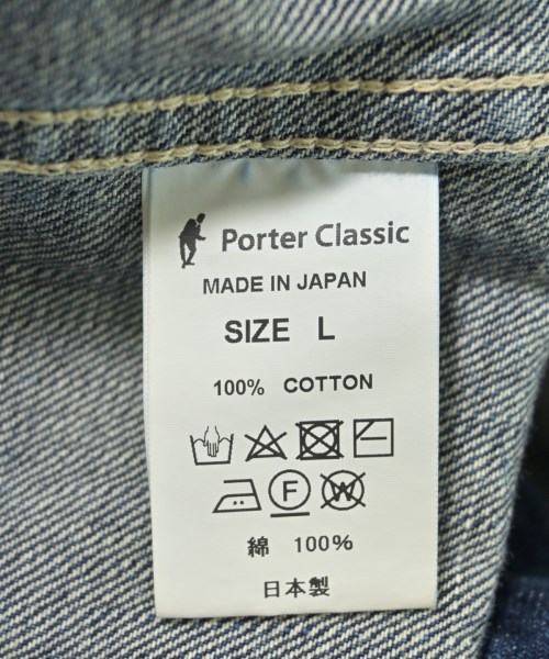 PORTER CLASSIC（ポータークラシック）デニムジャケット 紺 サイズ:L メンズ/2200646321011
