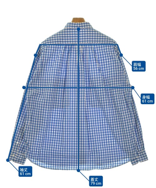 PORTER CLASSIC（ポータークラシック）カジュアルシャツ 青 サイズ:L メンズ/2200645192148