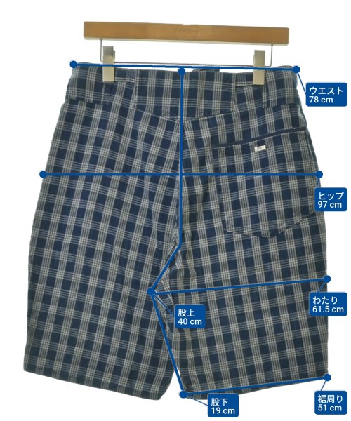 PORTER CLASSIC（ポータークラシック）ショートパンツ 青 サイズ:M メンズ/2200653895024