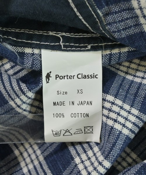 PORTER CLASSIC（ポータークラシック）カジュアルシャツ 青 サイズ:XS メンズ/2200664344016